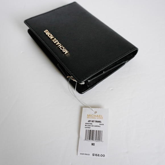 Michael Kors Bags Michael Kors Md Cardcase Carryall Wallet Black